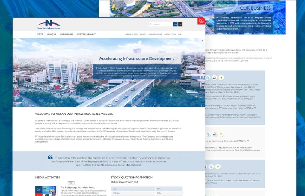 Website Resmi Nusantara Infrastructure